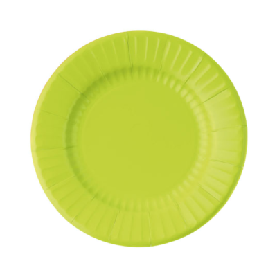 Piatti in carta Pastel verde lime 27cm (8 pezzi)