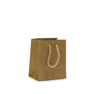 Mini sacchetti in carta kraft con manico cotone