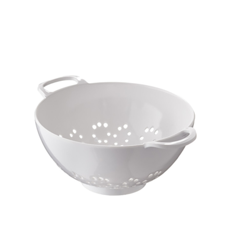 Piccolo scolapasta in melamina bianca