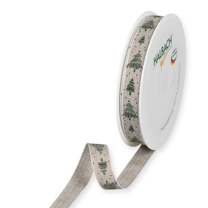 Nastro Tessuto Pini Verdi