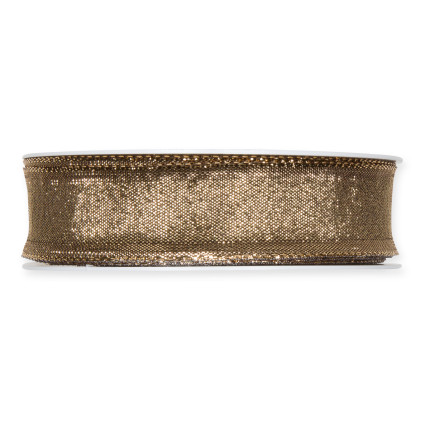 Nastro tessuto lurex animato bronzo