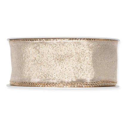 Nastro tessuto lurex animato oro