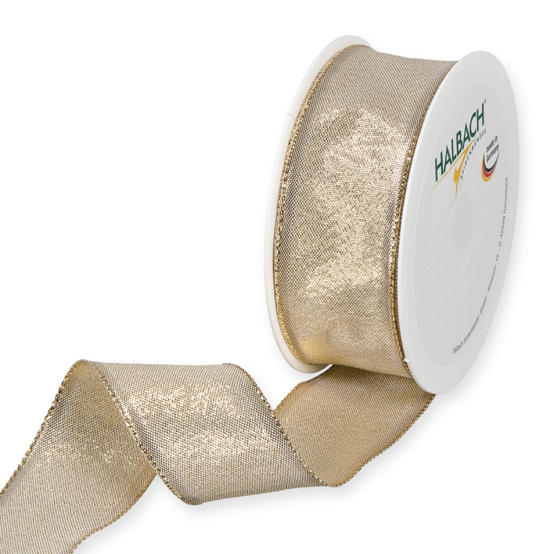Nastro tessuto lurex animato oro