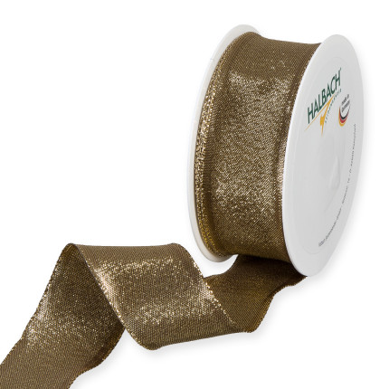 Nastro tessuto lurex animato bronzo
