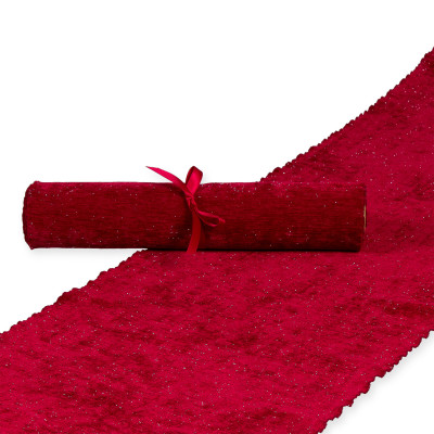 Runner chenille velvet