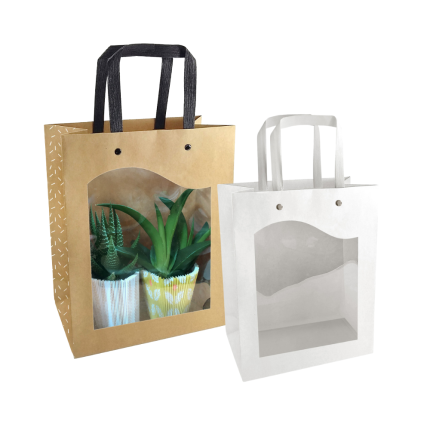 Sacchetti in cartoncino con finestra Delicatessen Sacchetti in cartoncino con finestra Delicatessen