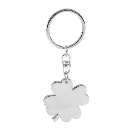 Portachiavi Quadrifoglio Acciaio Portachiavi Quadrifoglio Acciaio