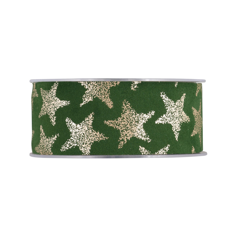 Nastro Velluto Stelle Oro