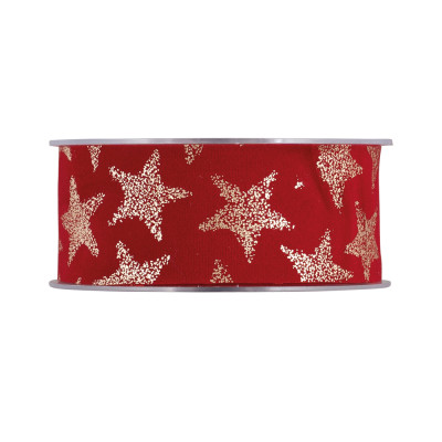 Nastro Velluto Stelle Oro