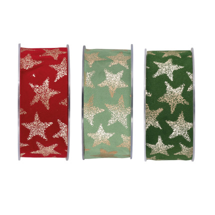 Nastro Velluto Stelle Oro Nastro Velluto Stelle Oro