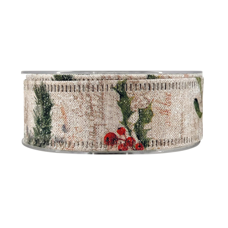 Nastro Tessuto Canvas Agrifoglio