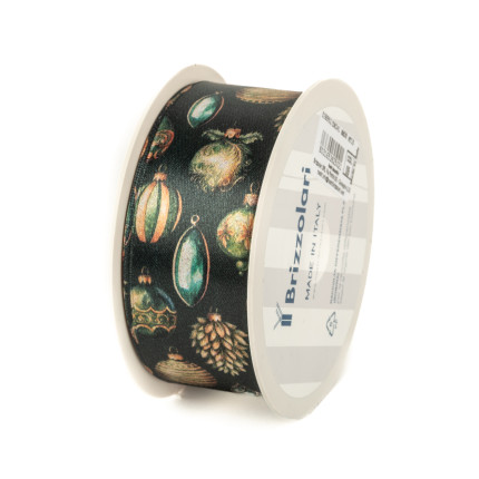 Nastro Tessuto Sfere Natale