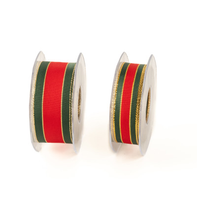Nastro Tessuto Righe Oro