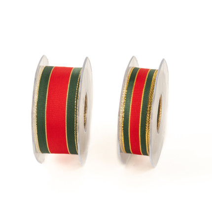 Nastro Tessuto Righe Oro