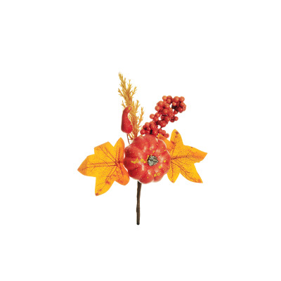 Rametto Autunnale con Zucca e Bacche 19,5cm