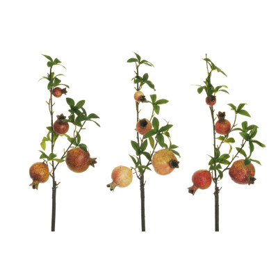 Ramo di Melograno con Foglie 70cm