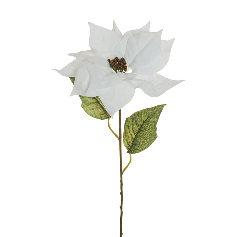 Stella di Natale in Velluto Bianco 69cm