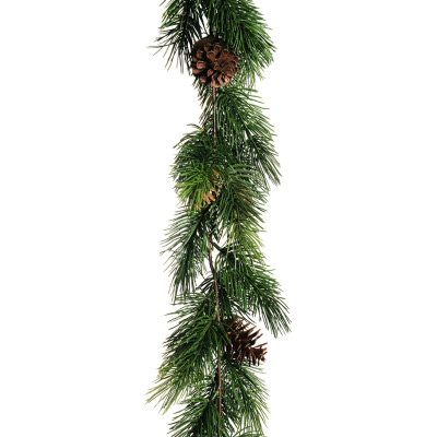 Ghirlanda di Pino Verde con Pigne 180cm