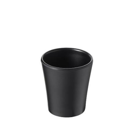 Bicchierino Cilindrico in Melamina Nero