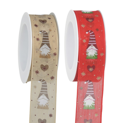 Nastro Tessuto Elfi e Cuori Animato Nastro Tessuto Elfi e Cuori Animato