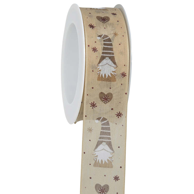 Nastro Tessuto Elfi e Cuori Animato