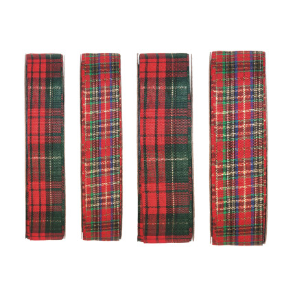 Nastro in tessuto scozzese lurex Nastro in tessuto scozzese lurex