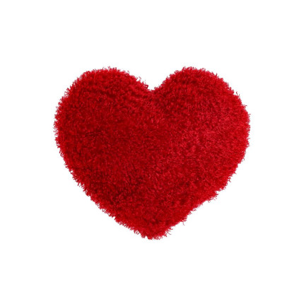 Cuscino Cuore Rosso Peloso