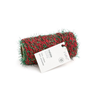 Cordino Natale con Lamè Verde