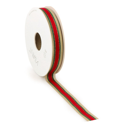 Nastro Tessuto Xmas Stripe Oro