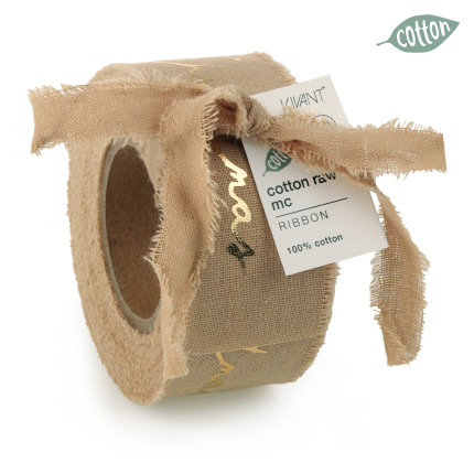 Nastro Cotone Sfrangiato Merry Xmas Nastro Cotone Sfrangiato Merry Xmas