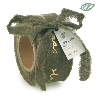 Nastro Cotone Sfrangiato Merry Xmas: Incartare