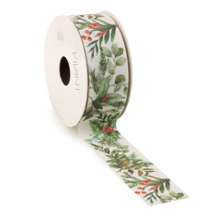 Nastro Tessuto Christmas Agrifoglio Nastro Tessuto Christmas Agrifoglio