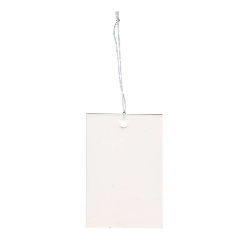 Tag in cartoncino bianco (48 pezzi)