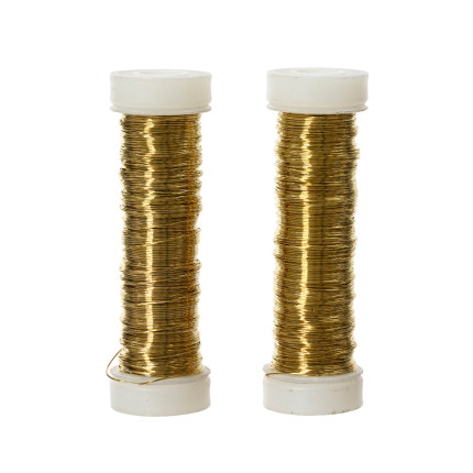 Bobina Filo di Ferro Oro (2 pezzi) Bobina Filo di Ferro Oro (2 pezzi)