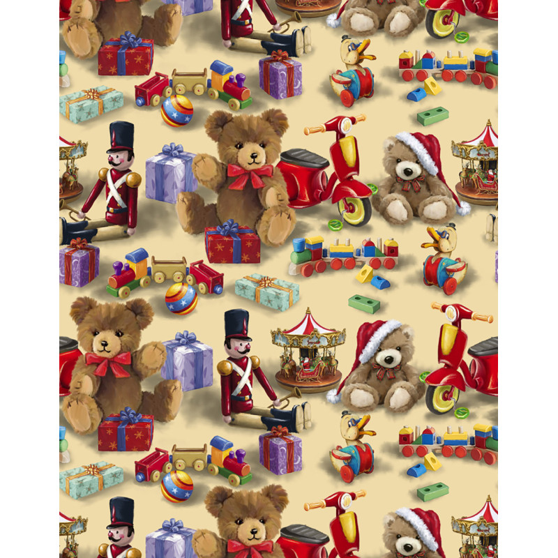 Carta Regalo Orsi E Giocattoli (25 Fogli)