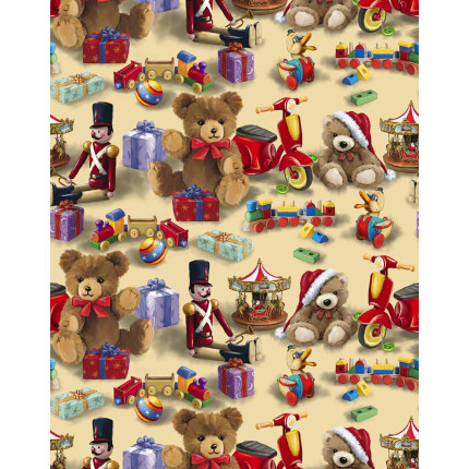 Carta Regalo Orsi E Giocattoli (25 Fogli)