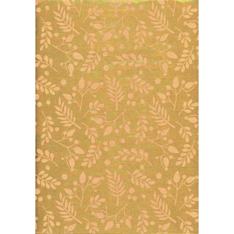 Bobina Carta Regalo  Kraft Vischio Oro