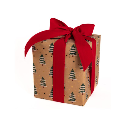 Carta Regalo Metal Kraft Alberelli (10 Fogli)