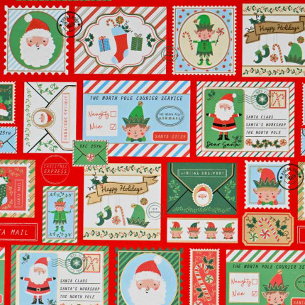 Carta Regalo Francobolli Natale (25 Fogli)