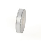 Nastro doppio raso bordo argento