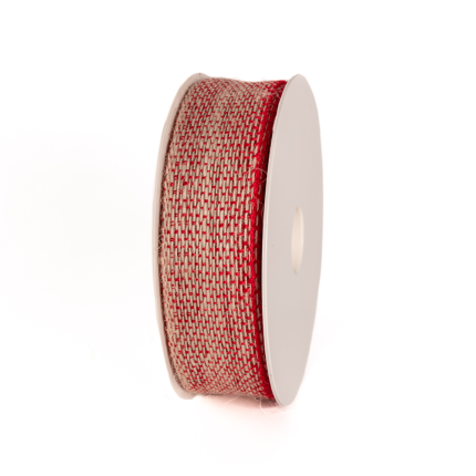 Nastro Tela in Lino e Canapa rosso Nastro Tela in Lino e Canapa rosso