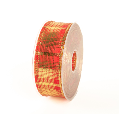 Nastro Eco-Carta Scozzese Laminato rosso