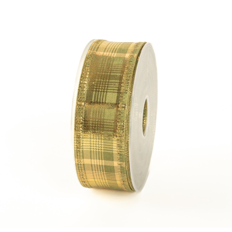 Nastro Eco-Carta Scozzese Laminato verde