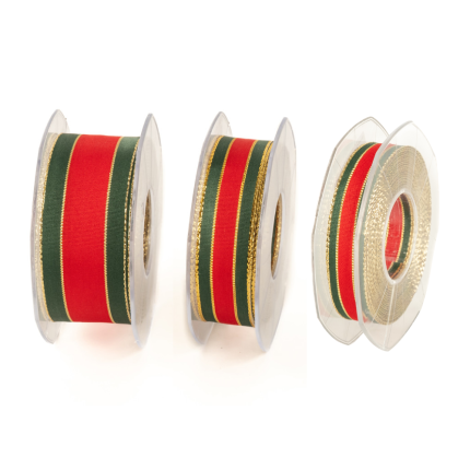 Nastro Tessuto Righe Oro