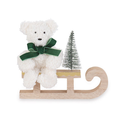 Orsetto Bianco Con Slitta 15cm