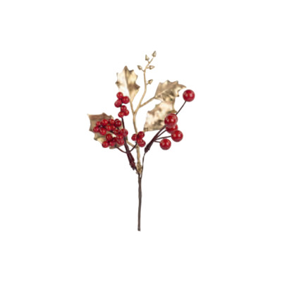 Pick Bacche Rosse e Agrifoglio Oro
