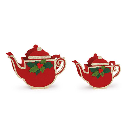 Contenitore Teiera Rossa in Feltro