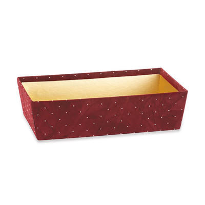 Vassoio in Velluto Bordeaux con Strass 30cm