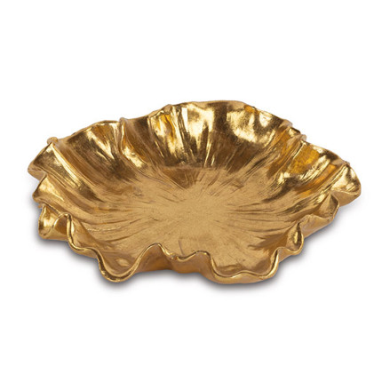 Vassoio Fiore Oro 32cm
