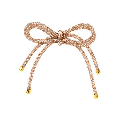 Fiocco Oro con Strass 13cm